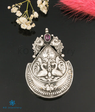 The Gulenar Silver Peacock Pendant