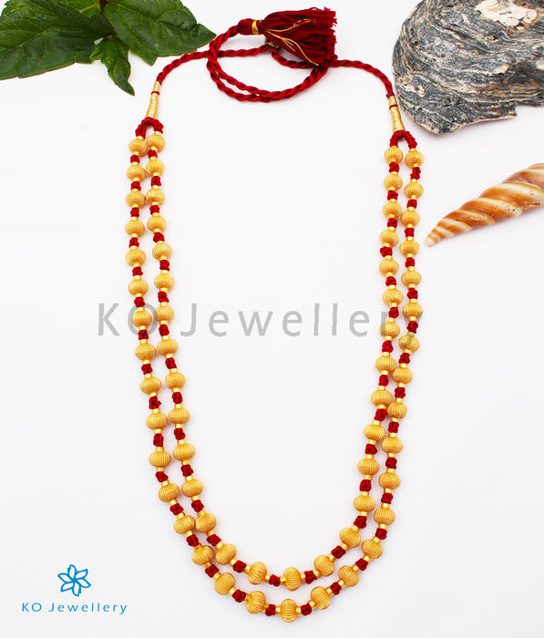 The Vaishnavi Jomale Silver Necklace (Red/Two layers)