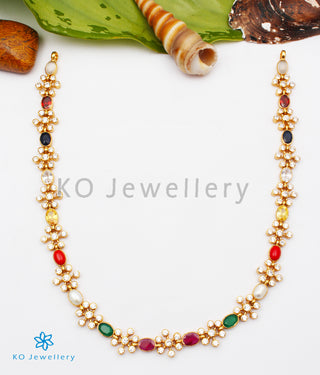 The Yajata Silver Navratna Necklace