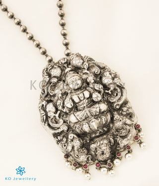 The Dharini Nakkasi Silver Lakshmi Necklace