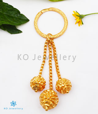 The Rudraksha Silver Keychain