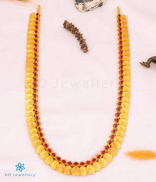 The Dharaa Antique Silver Kasumala Coin Necklace/Waistbelt