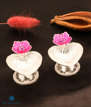 The Lura Silver Diya (Single/Pink)