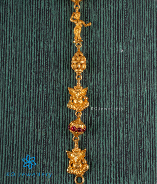 The Atharva Silver Kokkethathi Ganesha Necklace